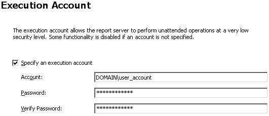 execution account