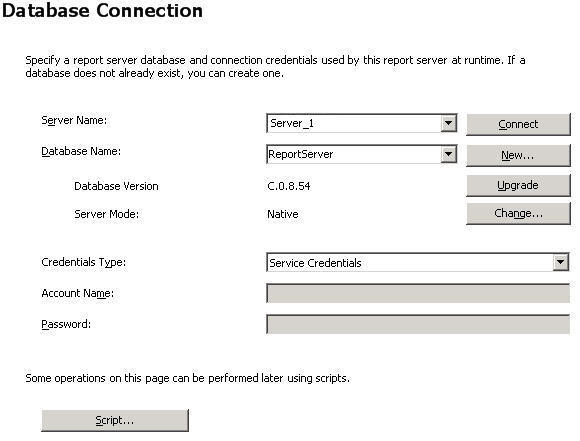 database connection