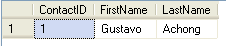 query results