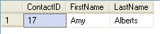 query results