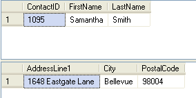 query results