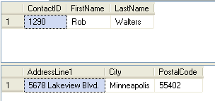 query results