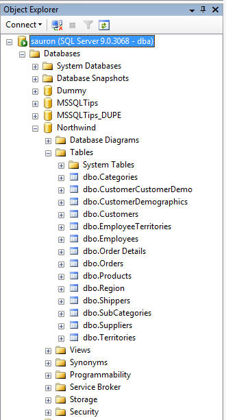 Determine space used for a table using SQL Server Management Studio