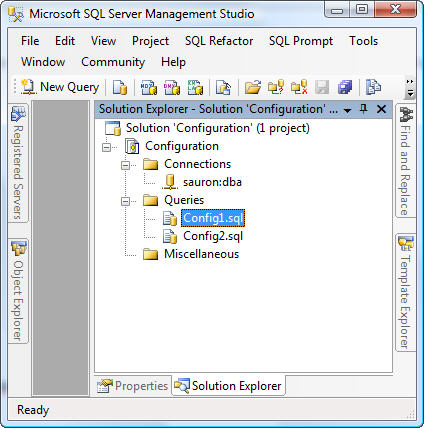 solution explorer