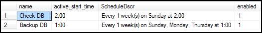 sql server sql agent job report