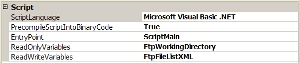 script task editor