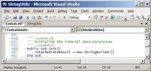 concatenate code