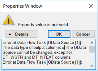 data type conversion error