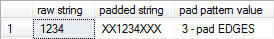 padded string