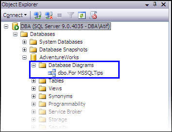 Getting started with SQL Server database diagrams