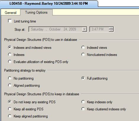 tuning options