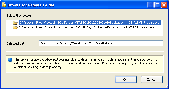 browse remote folder