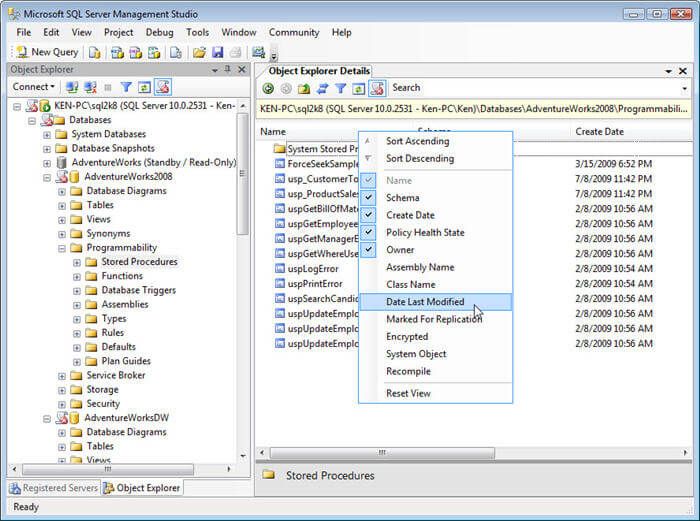 microsoft sql server management