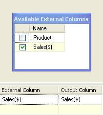 avaiable external columns