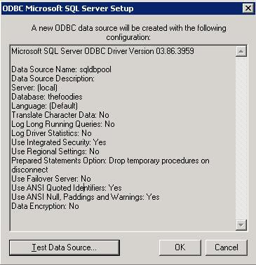 sql server setup
