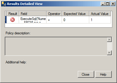 Clicking on the "View" link will show you the following details panel which, while lacking context, tells you how many DATETIME columns were found in the actual table