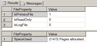 Getting different property values using System function