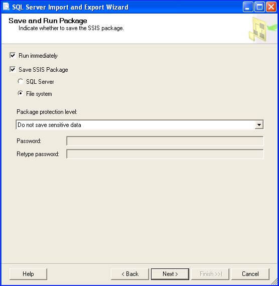  allows you to drop the destination table and edit the SQL to create the table