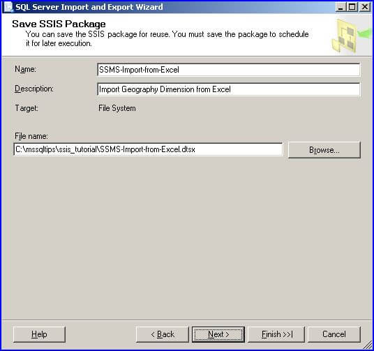 mport wizard save
