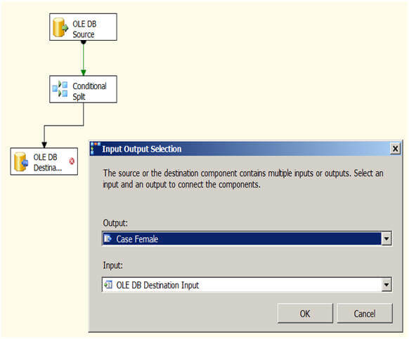 At this point it will ask you the condition to use which you just setup in the previous step