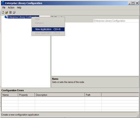  the "Enterprise Library Configuration" tool 