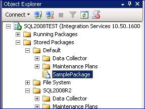 After restarting the Integration Services service and refreshing the SSMS Object Explorer, you can now see both MSDB instances