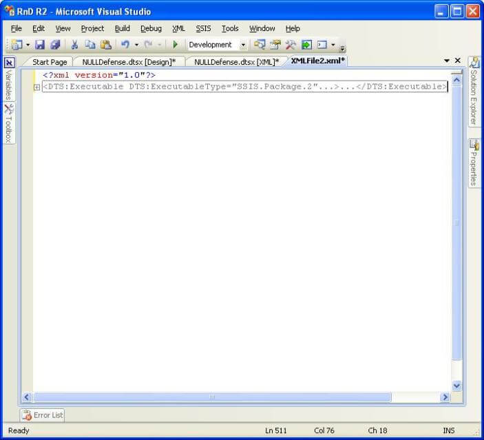 copy the entire code from the code window of your package and paste it into this new XML file