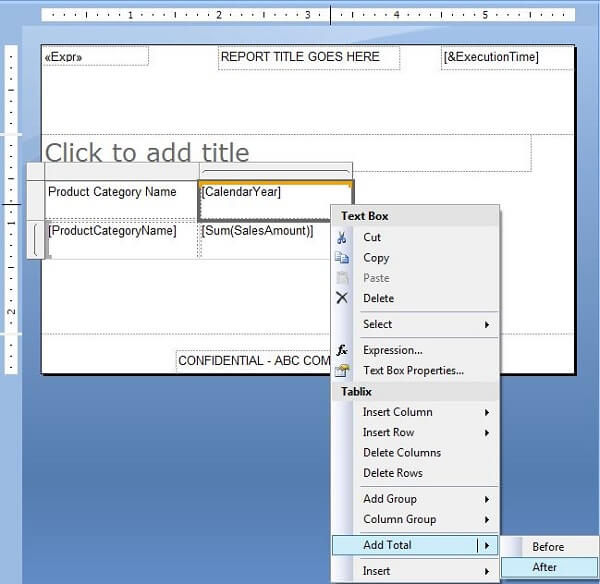 AddTotals