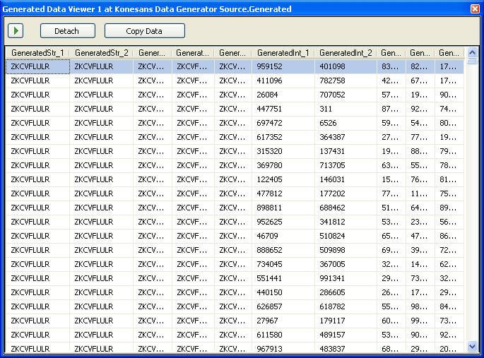 this component generates rows specified in the Row Count property