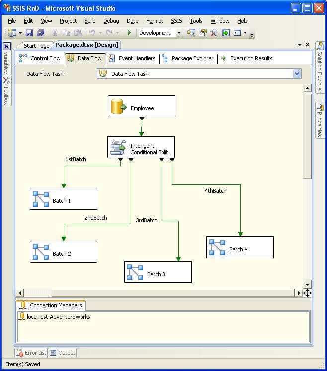 ssis rnd microsoft visual studio