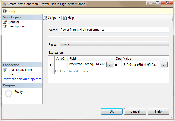 using pbm in sql server 2008 to check whether all your servers are using an optimal power plan