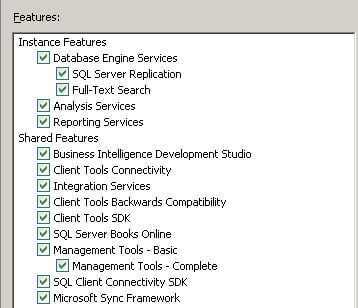 ql install feature selection