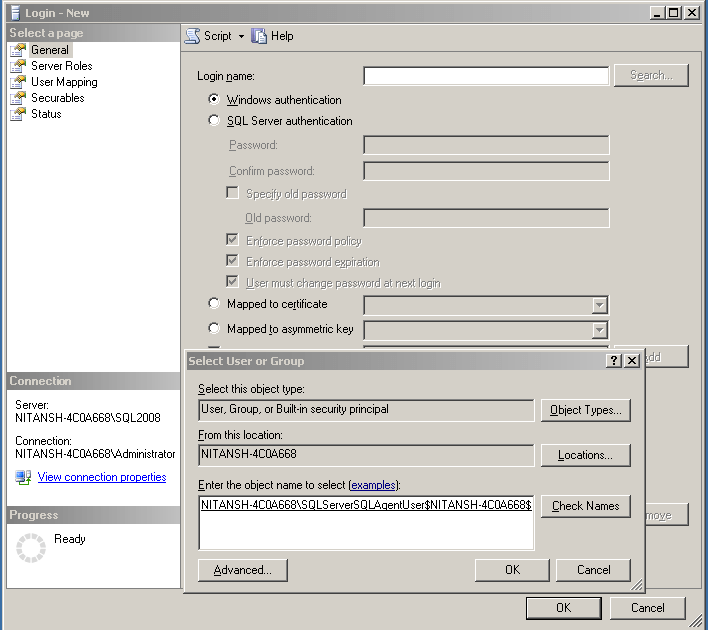 add the group as a windows authenticated login in sql server