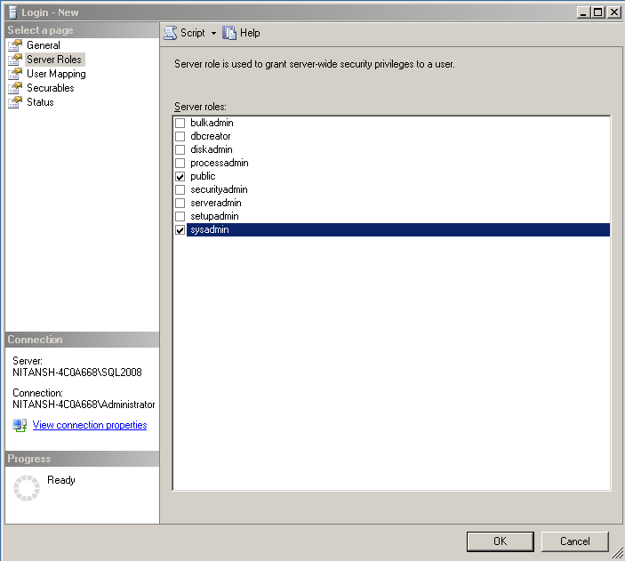 now sql server is running under an account that is not a member of the local administrators group