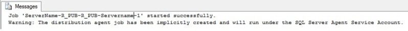 create subscription using t-sql