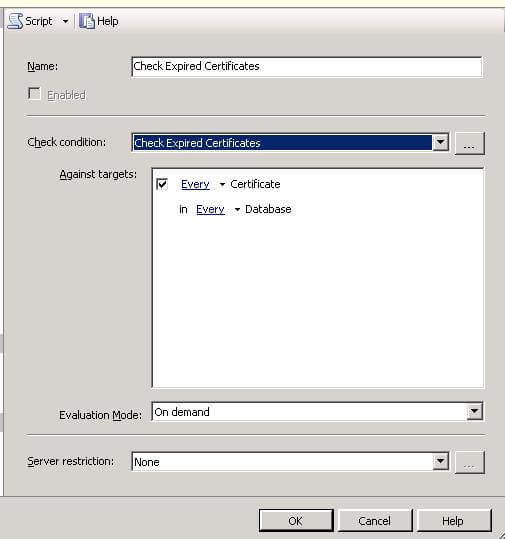 enter the new condition