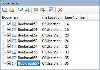organize bookmarks in the ssms bookmark window