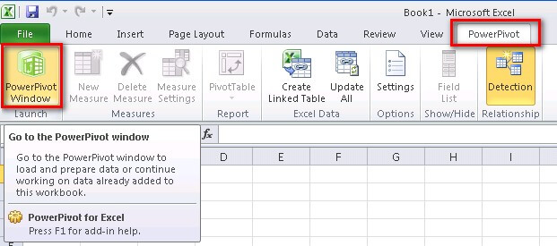 installing powerpivot