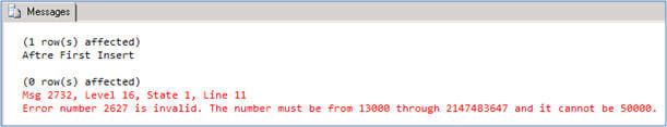 re-raising exception with error number