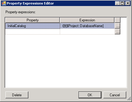 configure the expression property