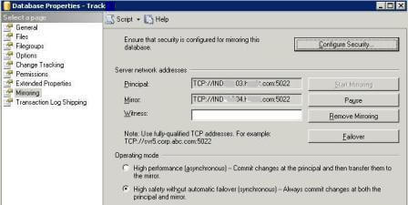 database properties