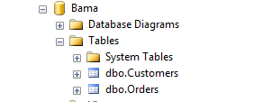 SQL Server Management Studio Object Browser