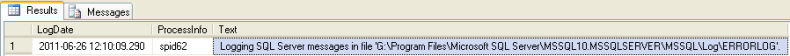 sql server error log file location