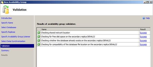 validate sql server alwayson setup