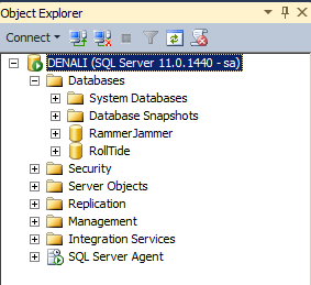 ssms object explorer