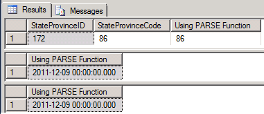 sql server parse data conversion result set