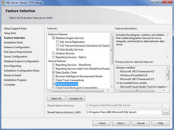 sql server 2012 dqs setup