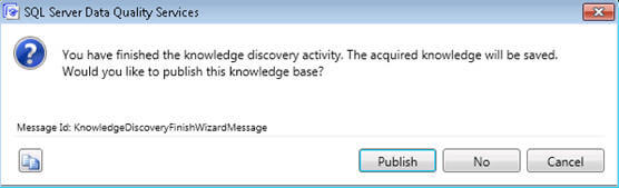 we have created and published a knowledge base by using the data discovery technique