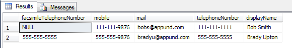 use sql server to query active directory