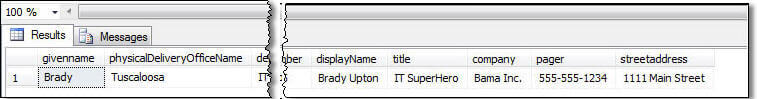 writing a query to selectively query active directory from sql server